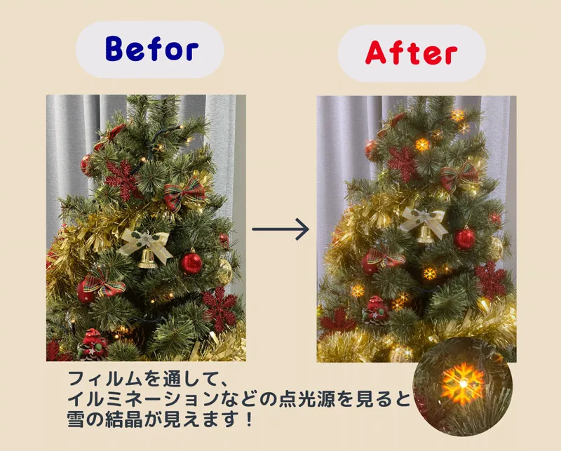 イルミネーションの見え方