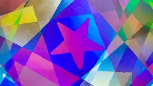 偏光板のステンドグラス